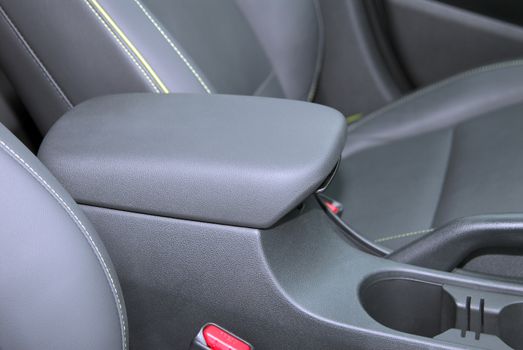 detail in the interior of the modern car