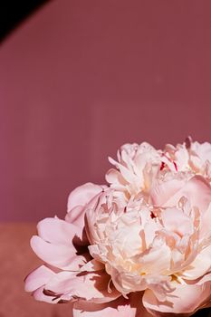 Peony flowers as luxury floral background, wedding decoration and event branding design