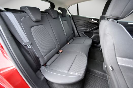 rear seats in passenger car