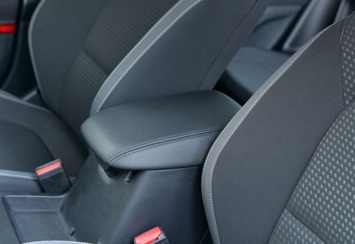 detail in the interior of the modern car