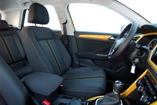 Front seats of a modern passenger car