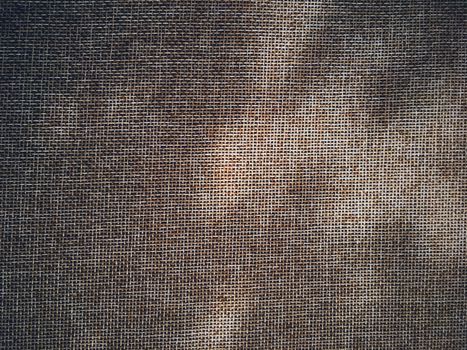 Linen texture and shadows as rustic background, fabric and material