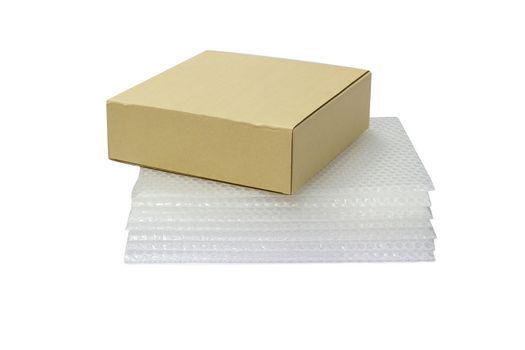 bubble wrap, for protection product cracked  or insurance During transit isolated and white background