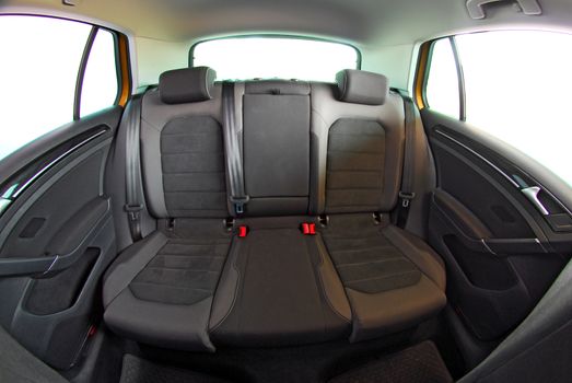 rear seats in passenger car