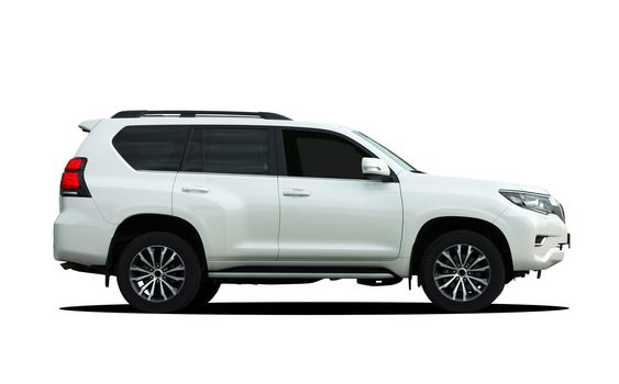 large SUV on a white background