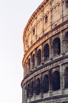 The Colosseum in the morning light. Rome, Italy