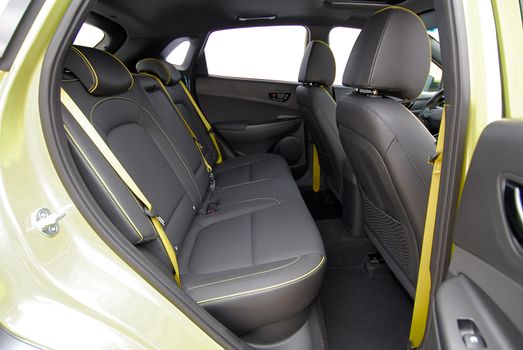 rear seats in passenger car