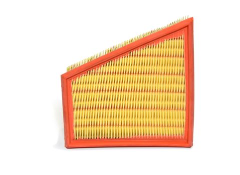 Car air filter isolated on white background