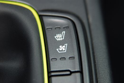 switch to activate the heater in the car seats