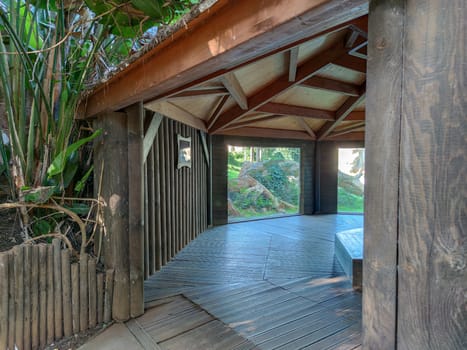 a beautiful cottage in the forest