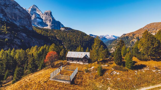 Lago Fedaia (Fedaia Lake), Fassa Valley, Trentino Alto Adige, an artificial lake and a dam near Canazei city, located at the foot of Marmolada massif. Fedaia Lake is the Province of Belluno, Italy.
