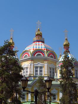 Ascension Cathedral in Panfilov Park of Almaty, Kazakhstan