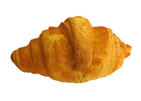Croissant isolated on white background. Clipping Path included.