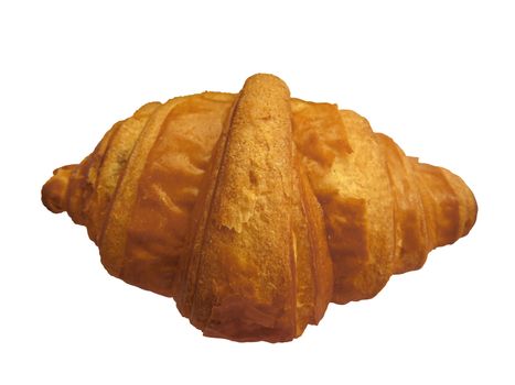 Croissant isolated on white background. Clipping Path included.