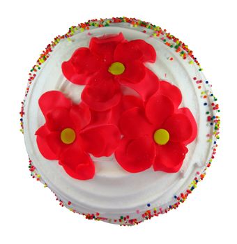 Easter cake isolated on white. Clipping Path included.