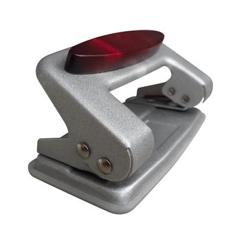 Hole puncher isolated on a white. Clipping path included.