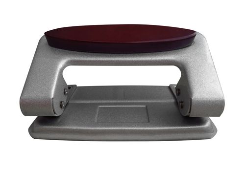 Hole puncher isolated on a white. Clipping path included.