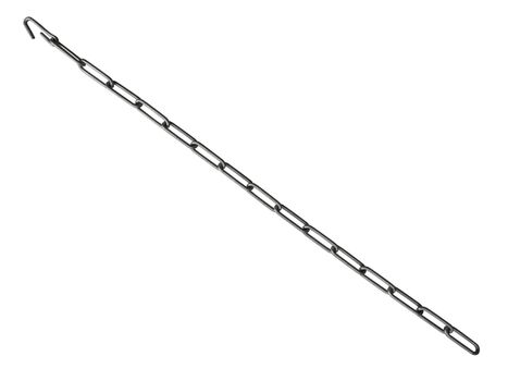 Metal chain isolated on white. Clipping Path included.