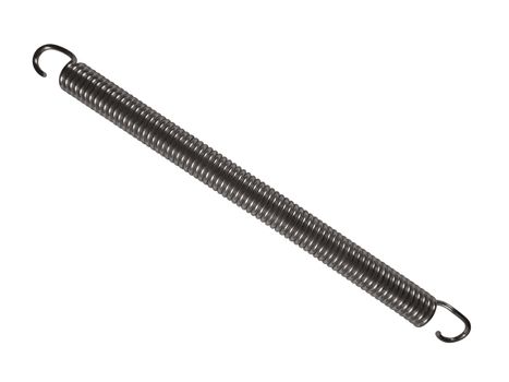 Metal spring isolated on white. Photo with clipping path.