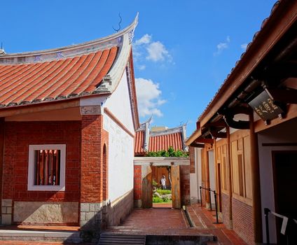 KAOHSIUNG, TAIWAN -- JUNE 10 , 2017: The Fongyi Imperial Tutorial Academy, originally built in 1814 during the Qing Dynasty and recently restored and reopened to the public.