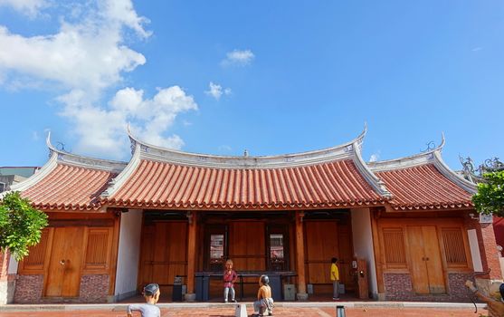 KAOHSIUNG, TAIWAN -- JUNE 10 , 2017: The Fongyi Imperial Tutorial Academy, originally built in 1814 during the Qing Dynasty and recently restored and reopened to the public.