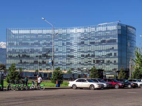 ALMATY, KAZAKHSTAN - MAY 14, 2017: The complex of buildings along Al-Farabi avenue in Almaty, Kazakhstan

Almaty, Kazakhstan - May 14, 2017: The complex of buildings along Al-Farabi avenue in Almaty, Kazakhstan
