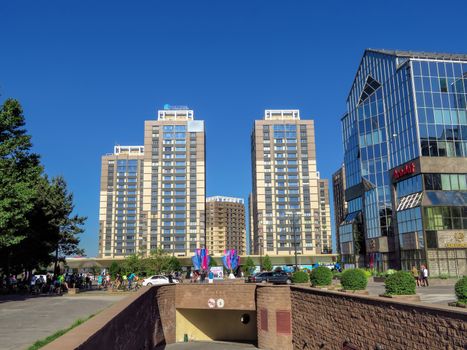 ALMATY, KAZAKHSTAN - MAY 14, 2017: The complex of buildings along Al-Farabi avenue in Almaty, Kazakhstan

Almaty, Kazakhstan - May 14, 2017: The complex of buildings along Al-Farabi avenue in Almaty, Kazakhstan