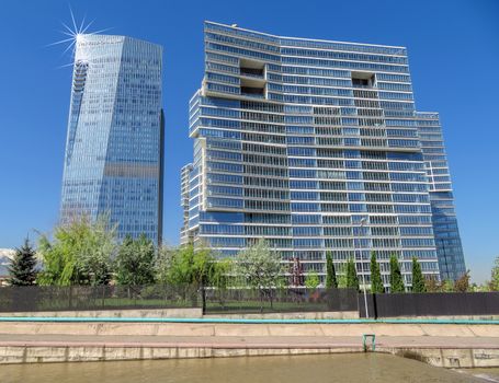 ALMATY, KAZAKHSTAN - MAY 12, 2017: The complex of buildings of Business Centre of Esentai Tower in Almaty, Kazakhstan

Almaty, Kazakhstan - May 12, 2017: The complex of buildings of Business Centre of Esentai Tower in Almaty, Kazakhstan