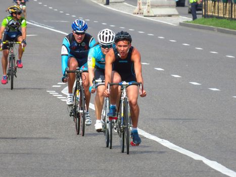 ALMATY, KAZAKHSTAN - MAY 21, 2017: Urban cycling marathon in the streets of the Almaty city. This is a periodically held event in the city.

Almaty, Kazakhstan - May 21, 2017: Urban cycling marathon in the streets of the Almaty city. This is a periodically held event in the city.