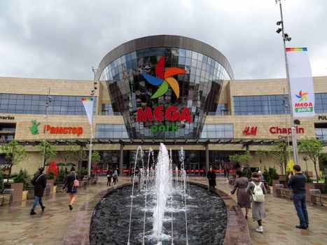 ALMATY, KAZAKHSTAN - APRIL 30, 2017: Shopping and entertainment center Mega Park in Almaty, Kazakhstan. Opened in 2015, it is the largest department store in Almaty.

Almaty, Kazakhstan - April 30, 2017: Shopping and entertainment center Mega Park in Almaty, Kazakhstan. Opened in 2015, it is the largest department store in Almaty.