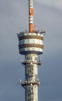 ALMATY, KAZAKHSTAN - MAY 7, 2017: Kok Tobe telecommunication tower in Almaty, Kazakhstan.

Almaty, Kazakhstan - May 7, 2017: Kok Tobe telecommunication tower in Almaty, Kazakhstan.