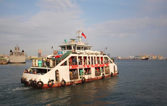 The ferry across Kaohsiung harbor is becoming a popular tourist destination


