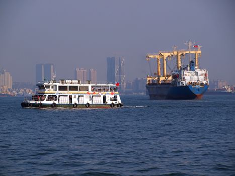 KAOHSIUNG, TAIWAN, MARCH 8: Citizen of the Earth criticizes Taiwan's EPA for failing to tackle the serious industrial air pollution in Kaohsiung's Port and city in a statement on March 8, 2011 in Kaohsiung.
