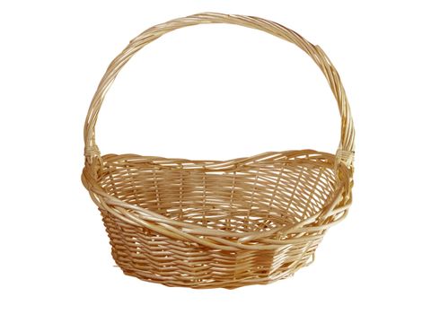 Basket isolated on white background. Clipping path included