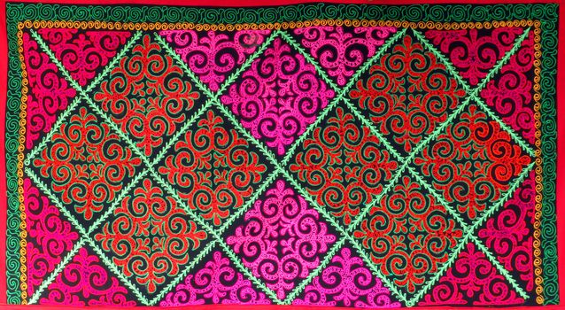 ALMATY, KAZAKHSTAN - MARCH 21, 2017: Kazakh felt carpet with ornament inside the yurt in Almaty, Kazakhstan

Almaty, Kazakhstan - March 21, 2017: Kazakh felt carpet with ornament inside the yurt in Almaty, Kazakhstan