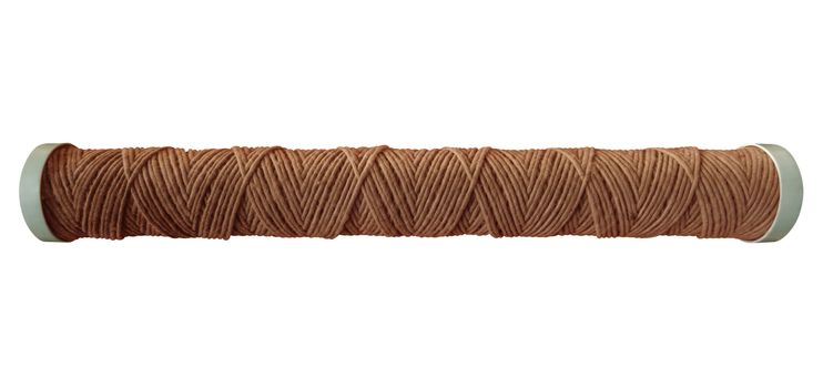 Twine bobbin isolated on white with Clipping Path