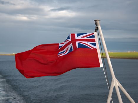 red Ensign on Ship