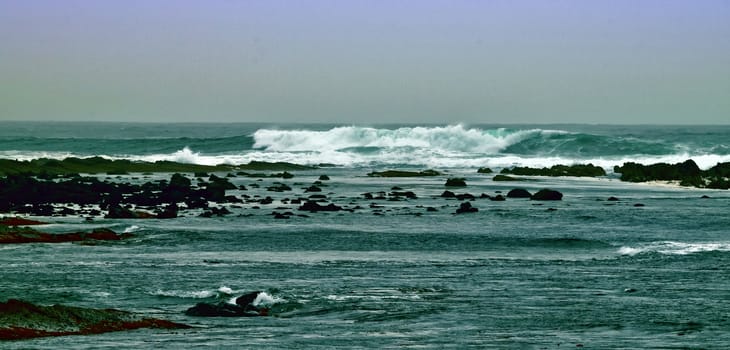 The Atlantic coast in the West of Ireland.