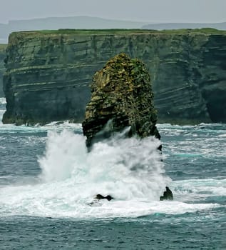 The Atlantic coast in the West of Ireland.