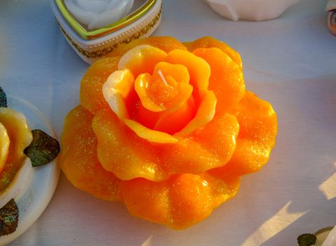 Aromatherapy candle in a market, Rimini, Italy