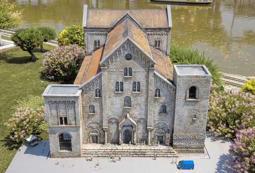 Rimini, Italy - June 13, 2017: Italy in miniature, a thematic park in Emilia Romagna. Was built Ivo Rambaldi in 1970