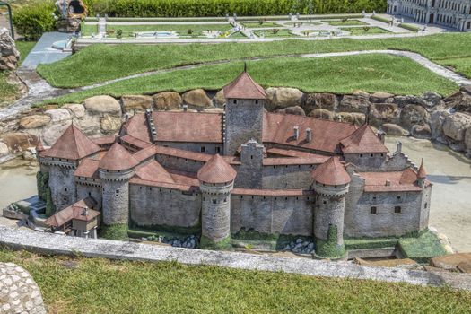 Rimini, Italy - June 13, 2017: Italy in miniature, a thematic park in Emilia Romagna. Was built Ivo Rambaldi in 1970