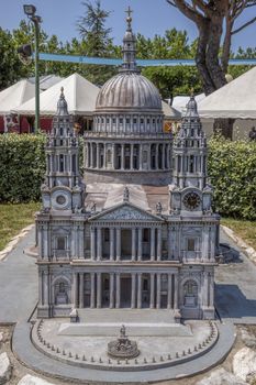 Rimini, Italy - June 13, 2017: Italy in miniature, a thematic park in Emilia Romagna. Was built Ivo Rambaldi in 1970