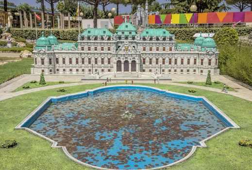 Rimini, Italy - June 13, 2017: Italy in miniature, a thematic park in Emilia Romagna. Was built Ivo Rambaldi in 1970
