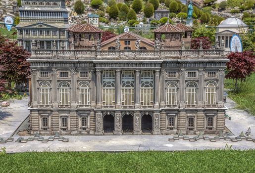 Rimini, Italy - June 13, 2017: Italy in miniature, a thematic park in Emilia Romagna. Was built Ivo Rambaldi in 1970