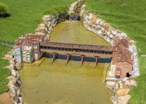 Rimini, Italy - June 13, 2017: Italy in miniature, a thematic park in Emilia Romagna. Was built Ivo Rambaldi in 1970