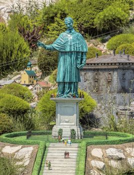 Rimini, Italy - June 13, 2017: Italy in miniature, a thematic park in Emilia Romagna. Was built Ivo Rambaldi in 1970