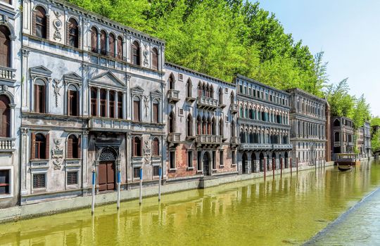 Rimini, Italy - June 13, 2017: Italy in miniature, a thematic park in Emilia Romagna. Was built Ivo Rambaldi in 1970