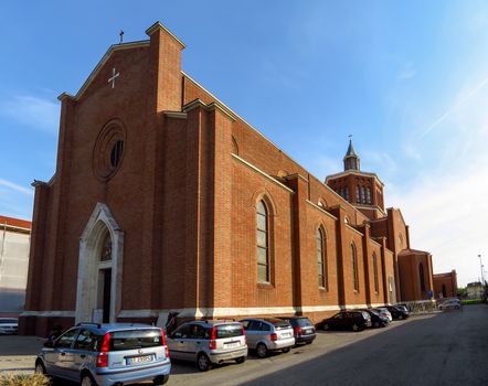 Rimini, Italy - June 21, 2017: San Francesco catholic church in Rimini, Italy.