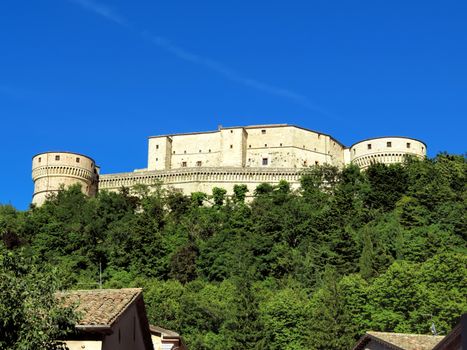The Renaissance Fortress of San Leo, located on a rocky cliff, dates back to the fifteenth century